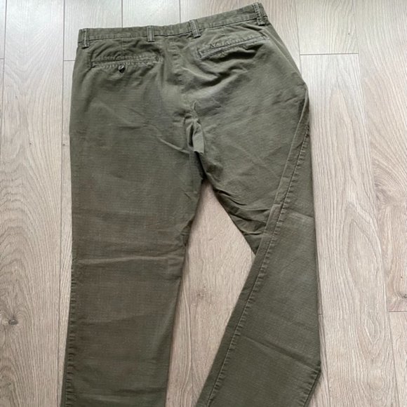 Mens Old Navy Olive Green Slim Pants - Picture 2 of 8